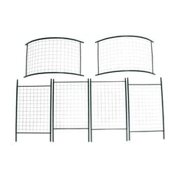 Арка садовая, 230×125×50 см, для вьющихся растений, металлическая, зелёная, «Сетка», Greengo