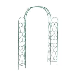 Арка садовая, 230×125×36.5 см, для вьющихся растений, металлическая, зелёная