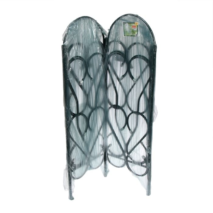 Арка садовая, 230×125×36.5 см, для вьющихся растений, металлическая, зелёная