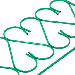 Ограждение декоративное, 54×340 см, 5 секций, металл, зелёное, «Изящный»