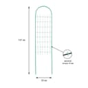 Шпалера, 137×30×1 см, металл, зелёная, «Сетка узкая»