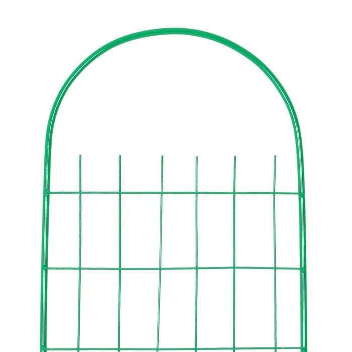 Шпалера, 137×30×1 см, металл, зелёная, «Сетка узкая»