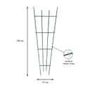 Шпалера, 180×61×1 см, металл, зелёная