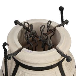 Тандыр «Сармат Кочевник», h=63 см, d=45 см, 51.8 кг, 8 шампуров, кочерга, совок