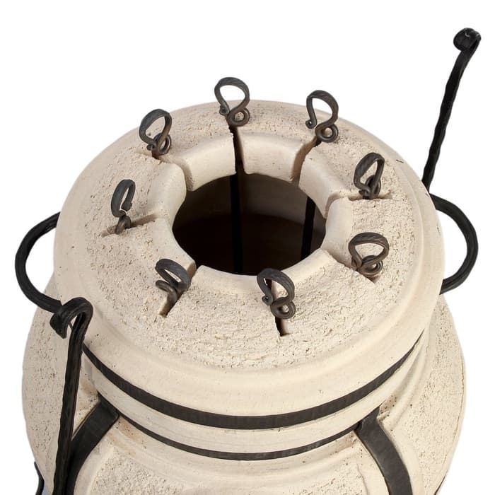 Тандыр «Сармат Охотник», h=73 см, d=50 см, 83.5 кг, 8 шампуров, кочерга, совок