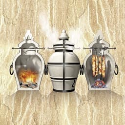 Тандыр «Сармат Охотник», h=73 см, d=50 см, 83.5 кг, 8 шампуров, кочерга, совок