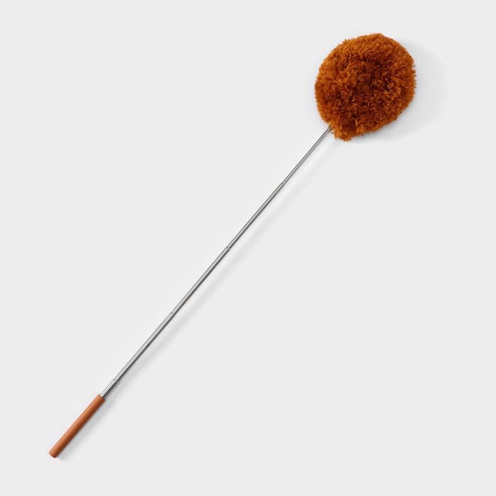 Щётка для пыли Доляна, телескопическая ручка, 25-60 см, МИКС