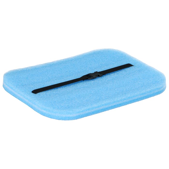 Сидушка туристическая на резинке maclay, с фольгой, 40×27×2.5 см, синяя