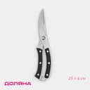 Ножницы для разделки птицы Доляна «Профи», 25×4×1.5 см, чёрные