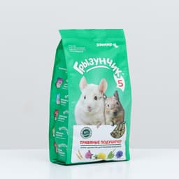 Корм-лакомство «Зоомир Грызунчик 5» для кроликов и грызунов, травяные подушечки, 280 г