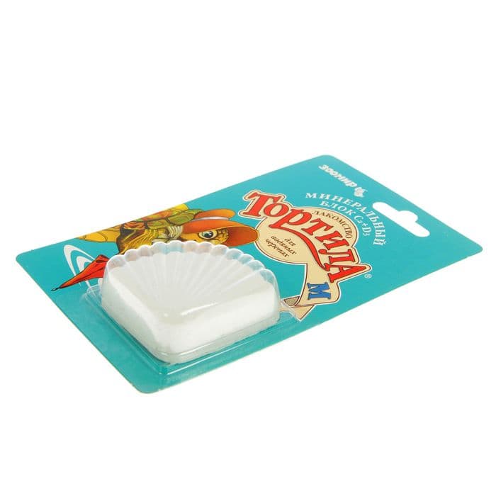 Минеральный блок Са+d=3 «Тортила М» для водяных черепах, 30 г