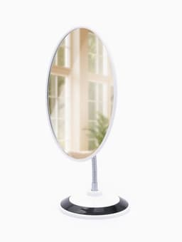 Зеркало настольное, овальное, на гибкой ножке, 16×29 см, (15.2×18.7 см), МИКС
