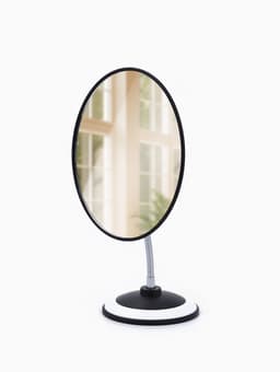 Зеркало настольное, овальное, на гибкой ножке, 16×29 см, (15.2×18.7 см), МИКС