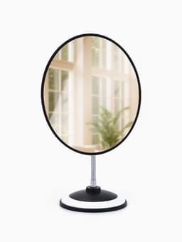 Зеркало настольное, овальное, на гибкой ножке, 16×29 см, (15.2×18.7 см), МИКС