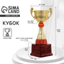 Кубок 104, наградная фигура, золото, подставка пластик, 23.5 см