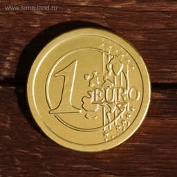 Монеты шоколадные «Евро», 6 г