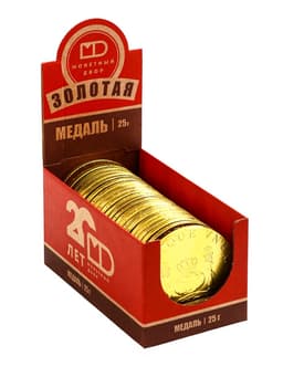 Медали шоколадные «Пиастры», 25 г