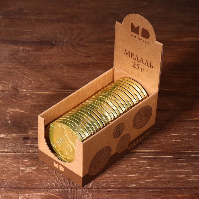Медали шоколадные «Пиастры», 25 г
