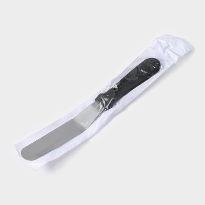 Кондитерская лопатка - палетка, изогнутая, 26.7 см, рабочая часть 14.5 см, для блинов, чёрная