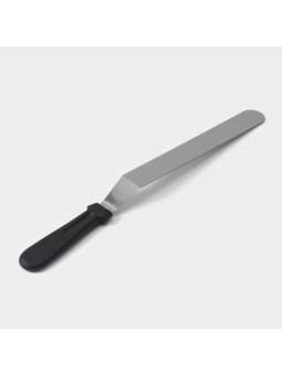 Кондитерская лопатка - палетка, изогнутая, 37 см, рабочая часть 25 см, чёрная