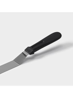 Кондитерская лопатка - палетка, изогнутая, 37 см, рабочая часть 25 см, чёрная