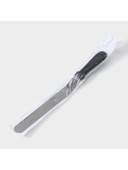 Кондитерская лопатка - палетка, изогнутая, 37 см, рабочая часть 25 см, чёрная