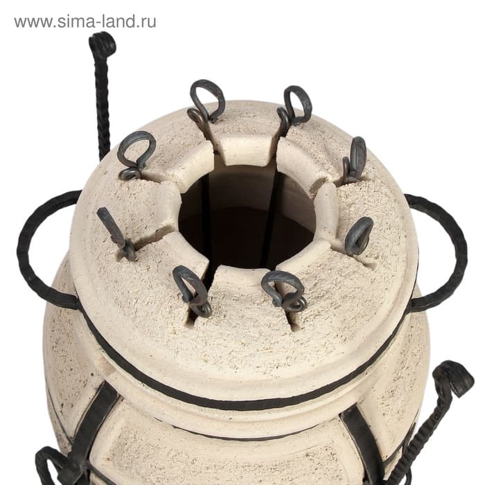 Тандыр «Сармат Донской», h=67 см, d=42 см, 56 кг, 8 шампуров, кочерга, совок