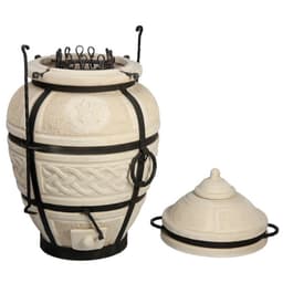 Тандыр «Сармат Атаман» h=107 см, d=61, 130 кг, 12 шампуров, кочерга, совок, керамика