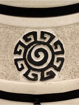 Тандыр «Сармат Аладдин» мини, h=91 см, d=62, 100 кг, 12 шампуров, кочерга, совок, керамика