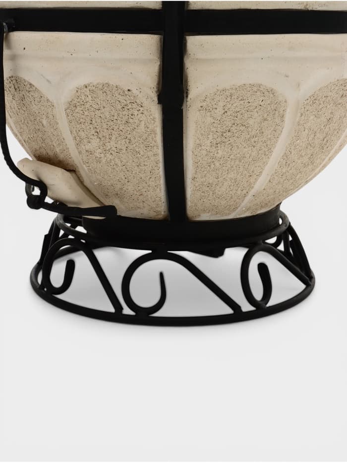 Тандыр «Сармат Аладдин» мини, h=91 см, d=62, 100 кг, 12 шампуров, кочерга, совок, керамика