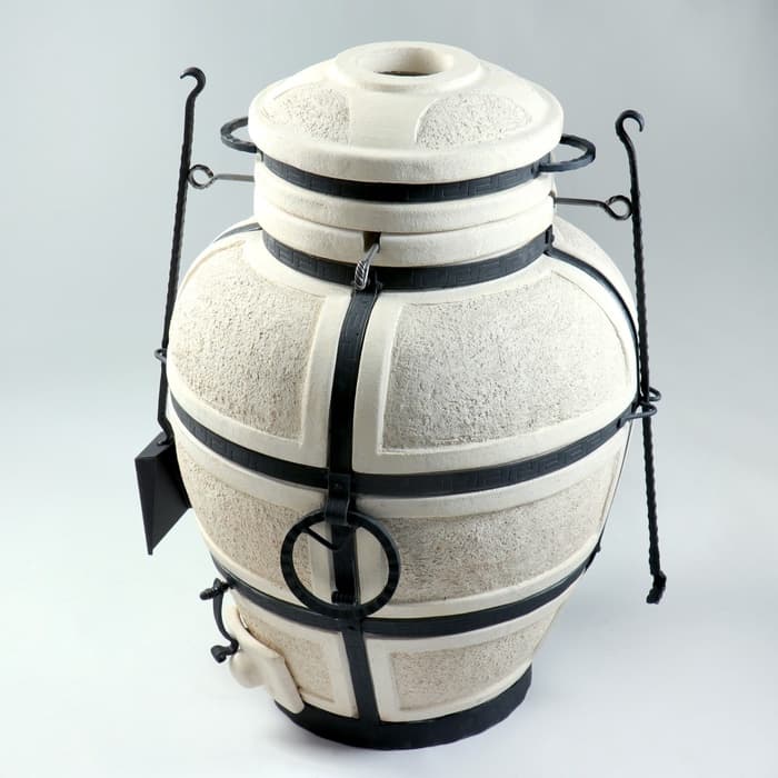 Тандыр «Сармат Большой», h=103 см, d=59 см, 125 кг, 8 шампуров, кочерга, совок