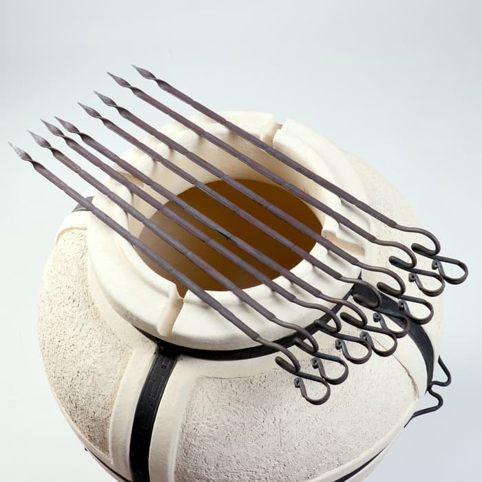 Тандыр «Сармат Большой», h=103 см, d=59 см, 125 кг, 8 шампуров, кочерга, совок