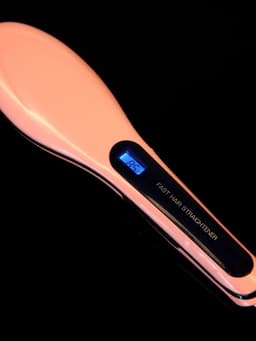 Расческа Luazon LR-01, электрическая, 35 Вт, дисплей, регулировка температуры, 220 В, розовая