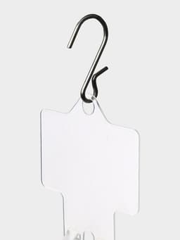 Стрип лента с подвесом на 12 крючков, L=63.5 см, 10 шт. прозрачный