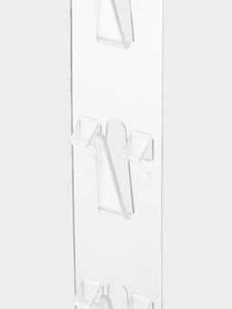 Стрип лента с подвесом на 12 крючков, L=63.5 см, 10 шт. прозрачный