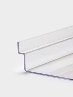 Полка для экономпанелей, для обуви, 25×12 см, оргстекло 2 мм