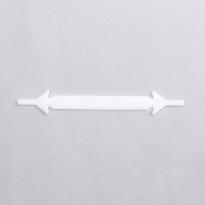 Шнурки для обуви, 6 шт., силиконовые, плоские, 13 мм, 9 см, белые