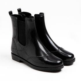 Сапоги женские на резинке, цвет чёрный, размер 40