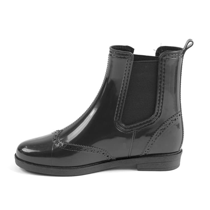 Сапоги женские на резинке, цвет чёрный, размер 40