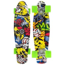 Пенниборд ONLITOP R2206, 56×15 см, колёса PU, ABEC 7, алюминиевая рама, граффити