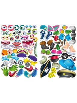 Книга с наклейками, сделай своего чудика «Жорж Кукин»