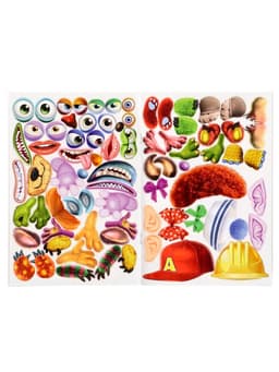 Книга с наклейками, сделай своего чудика «Ку-Ку-Ша»