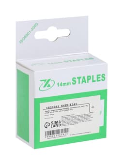 Скобы для мебельного степлера ТУНДРА, закалённые, тип 140, 14 мм, 1000 шт.