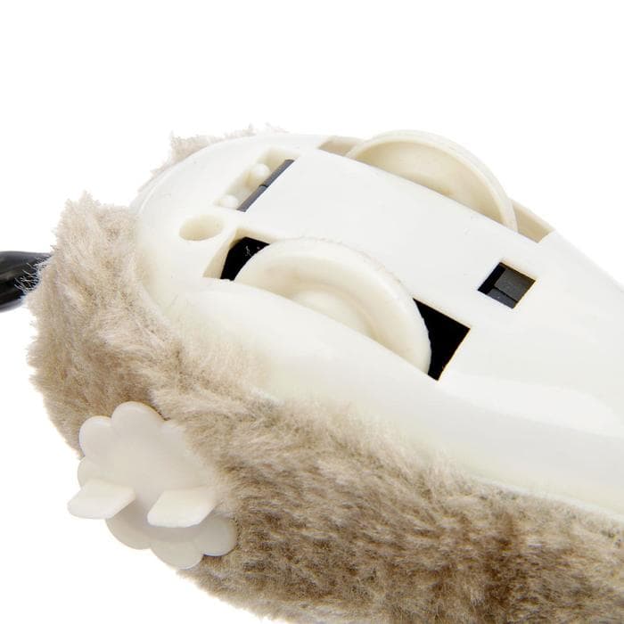 Мышь заводная, 12 см, искусственный мех, серая