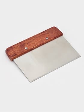 Шпатель кондитерский Доляна, 15×11 см, нержавеющая сталь, коричневый