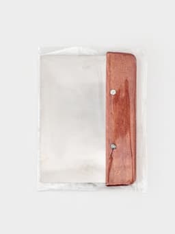 Шпатель кондитерский Доляна, 15×11 см, нержавеющая сталь, коричневый