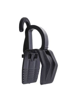 Крючок - вешалка с прищепкой, 50 шт. 3×5.5×1.7 см, чёрный