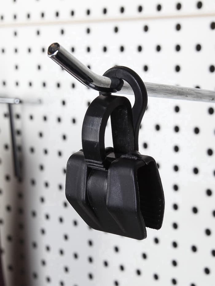 Крючок - вешалка с прищепкой, 50 шт. 3×5.5×1.7 см, чёрный