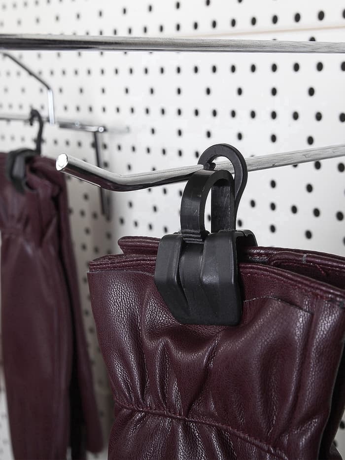 Крючок - вешалка с прищепкой, 50 шт. 3×5.5×1.7 см, чёрный