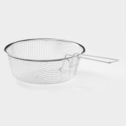 Фритюрница Доляна, d=22 см, со съёмной ручкой, серебристая